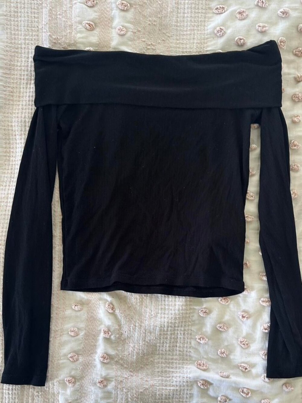 Black long sleeve top